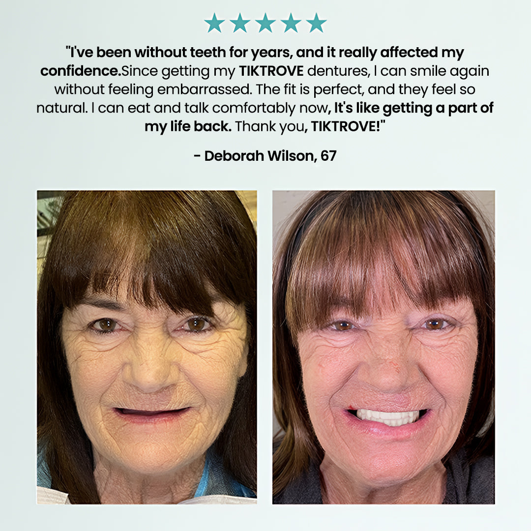 🦷  Fit Full Functional DenturesMake you more confident-Made in the USA