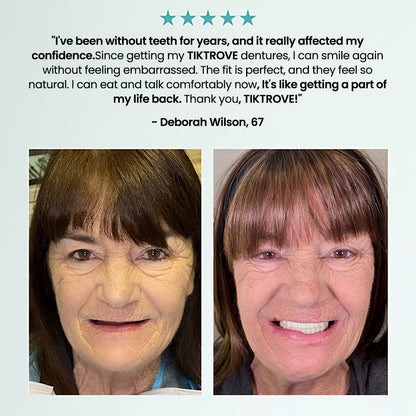 🦷  Fit Full Functional DenturesMake you more confident-Made in the USA