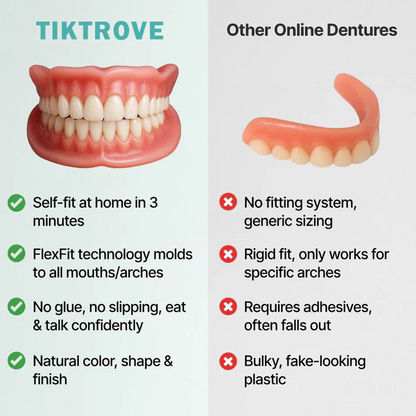 🦷  Fit Full Functional DenturesMake you more confident-Made in the USA