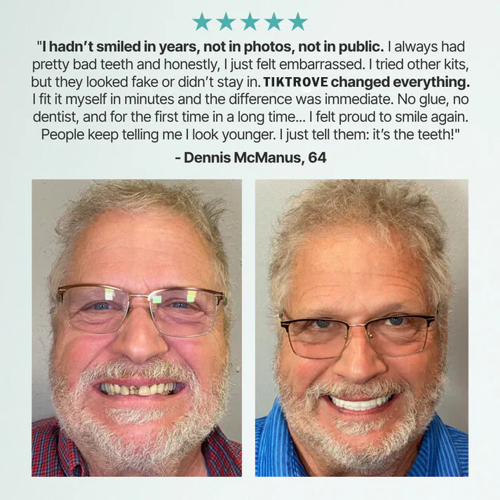 🦷  Fit Full Functional DenturesMake you more confident-Made in the USA