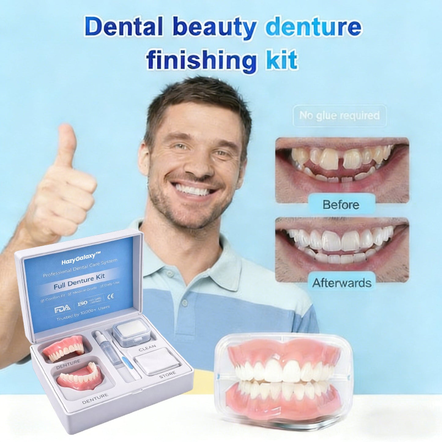 ✨🦷 HazyGalaxy™ Custom-Fit Dentures ⏰ ENDS TODAY   70% OFF | Smile with Confidence
