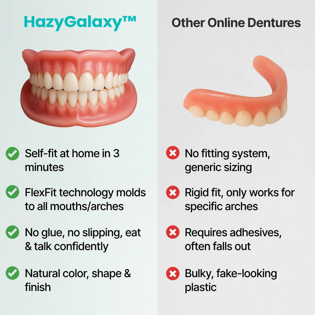 ✨🦷 HazyGalaxy™ Custom-Fit Dentures ⏰ ENDS TODAY   70% OFF | Smile with Confidence